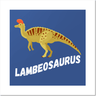 Fun Lambeosaurus Dinosaur Design Posters and Art